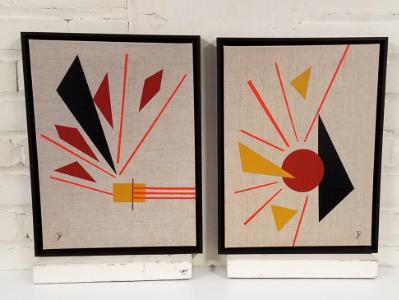 Deuces Wild - Diptych *sold*